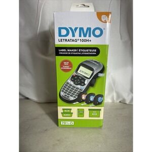 DYMO Portable Printer Handheld Label Maker Black Silver Letratag 100H+ New